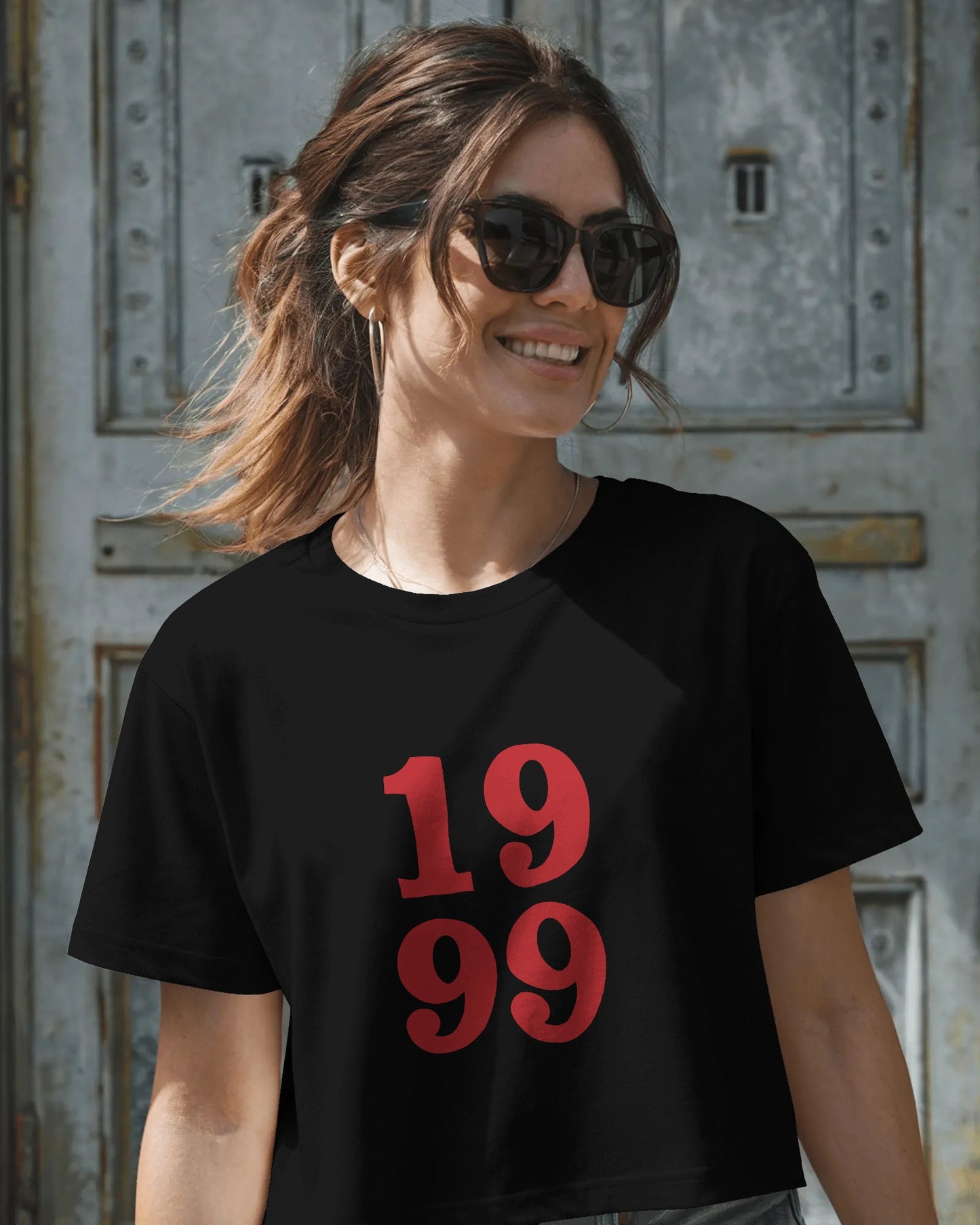 1999 Baby Crop Top for Women – Aesthetic Retro Graphic Tee