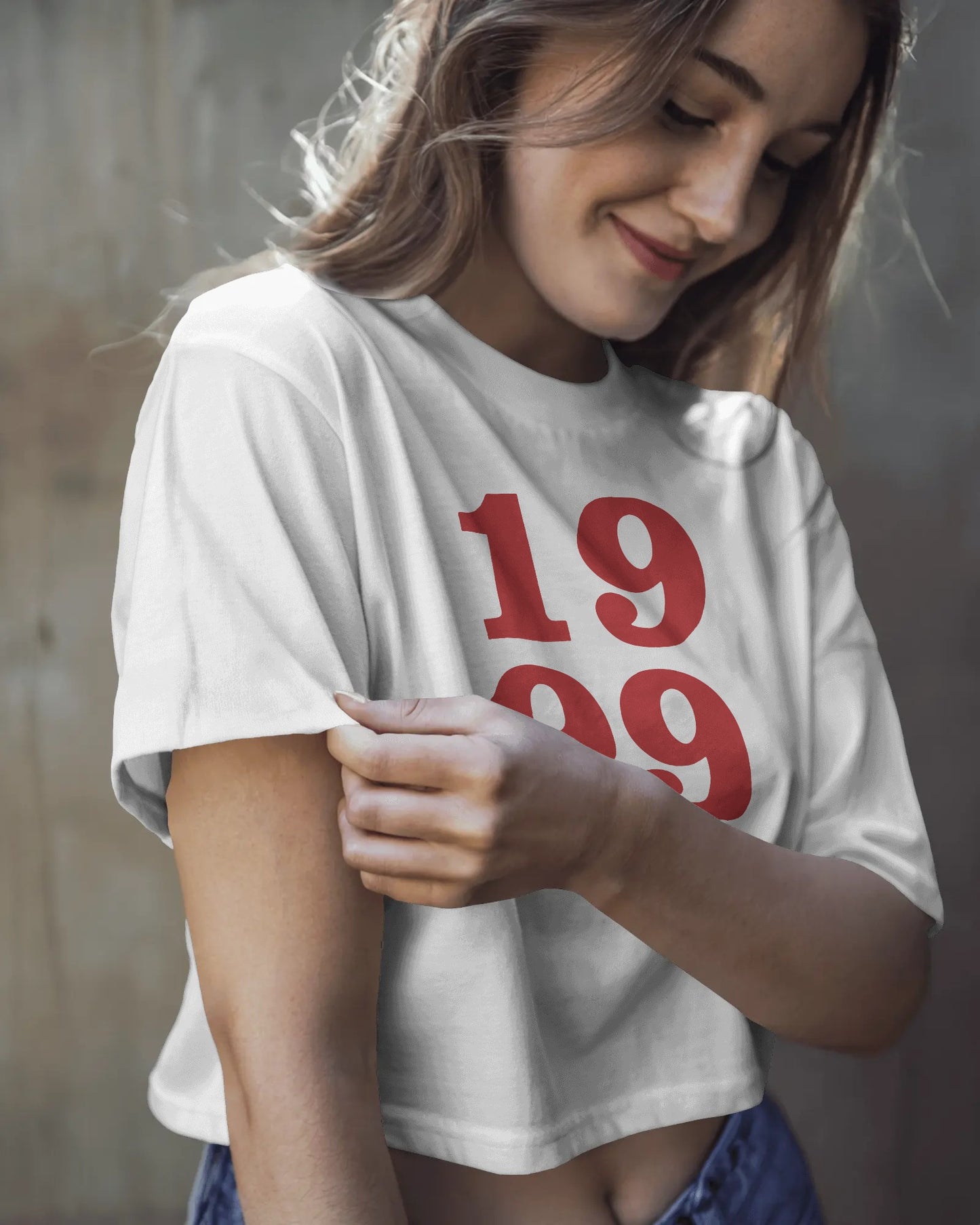 1999 Baby Crop Top for Women – Aesthetic Retro Graphic Tee