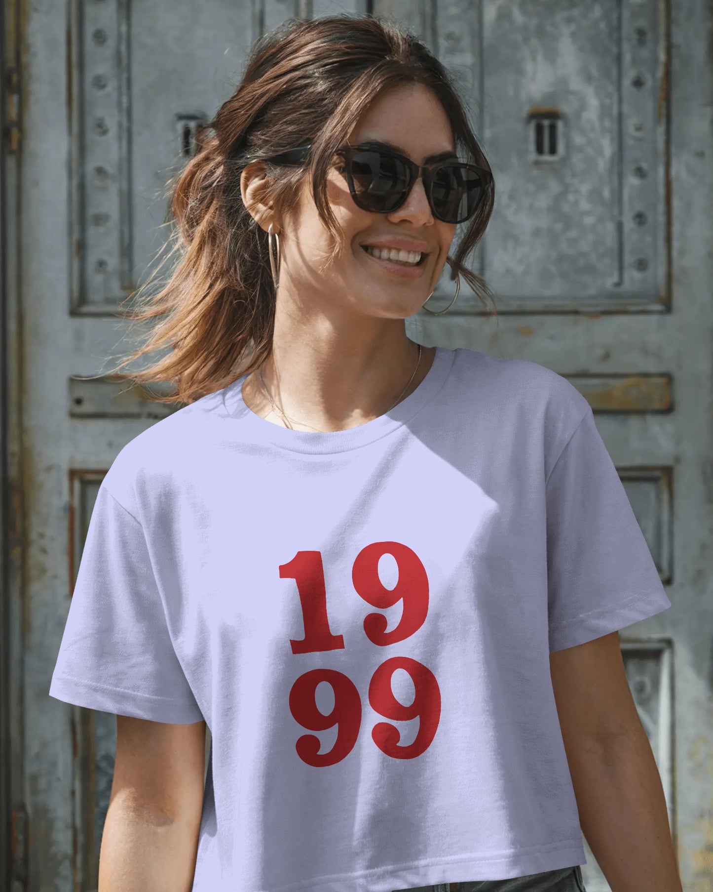 1999 Baby Crop Top for Women – Aesthetic Retro Graphic Tee