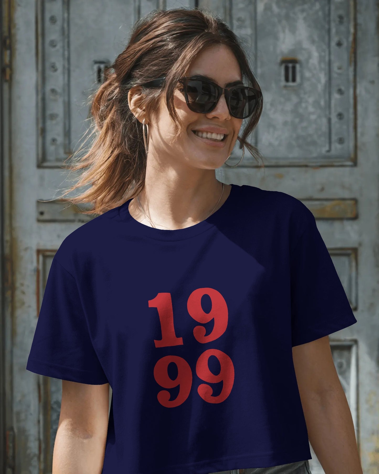 1999 Baby Crop Top for Women – Aesthetic Retro Graphic Tee