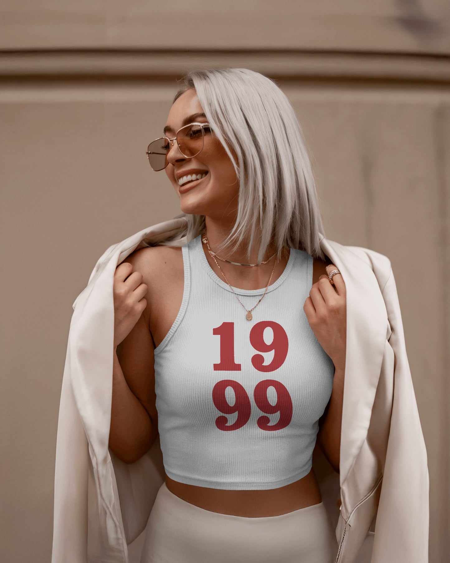1999 High Neck Tank Top for Women – Y2K Aesthetic Tank