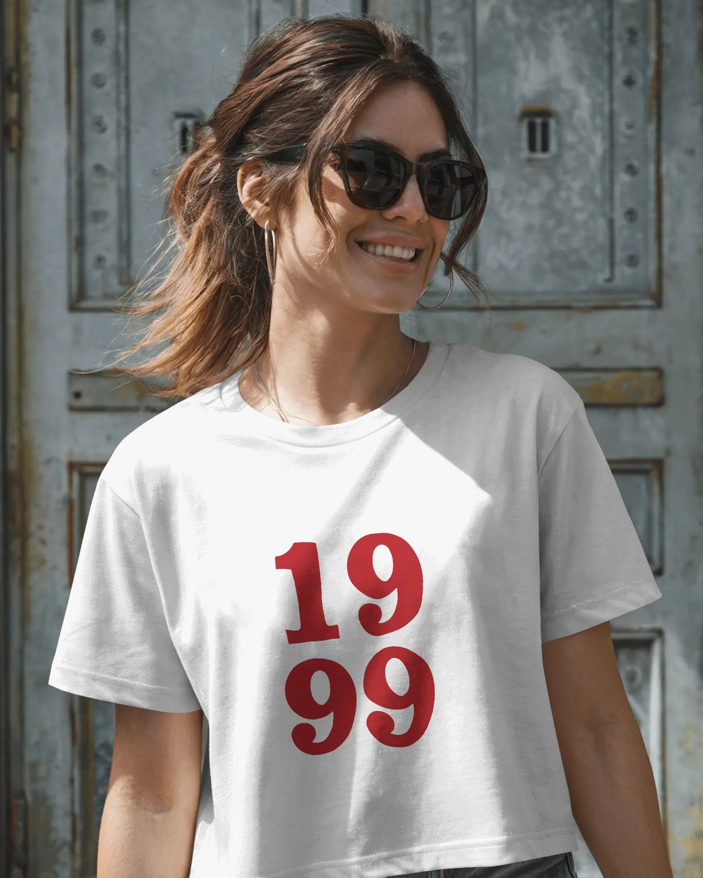 1999 Baby Crop Top for Women – Aesthetic Retro Graphic Tee