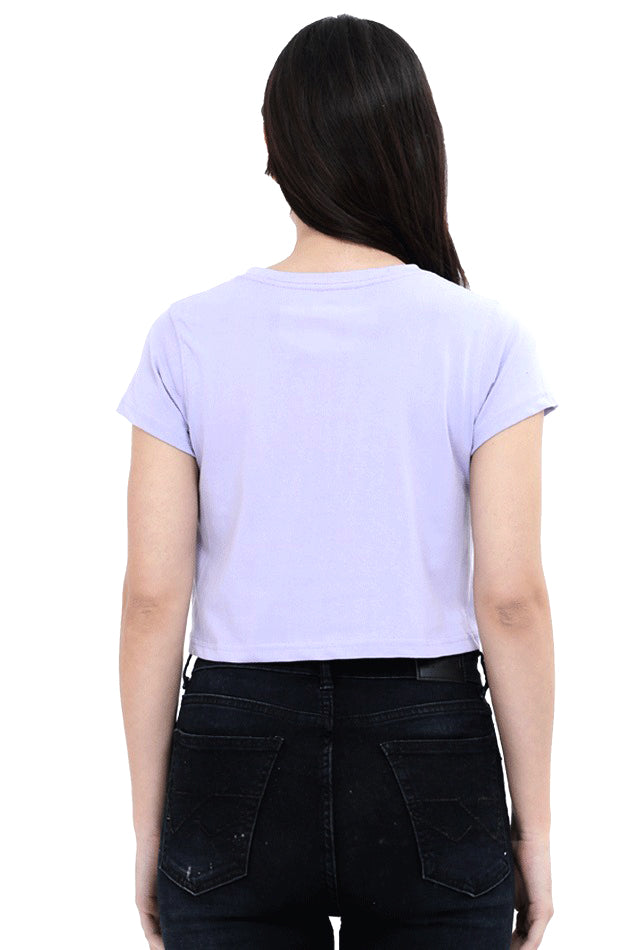 Heart Cherry Bow Design Crop Top T-shirt