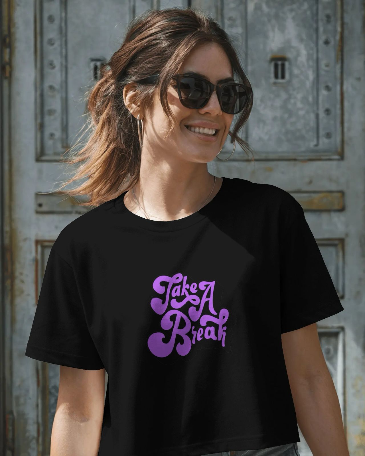 Take A Break Crop Top