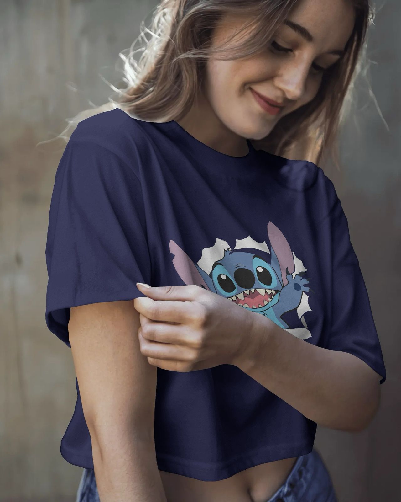 Stitch Cartoon Crop Top