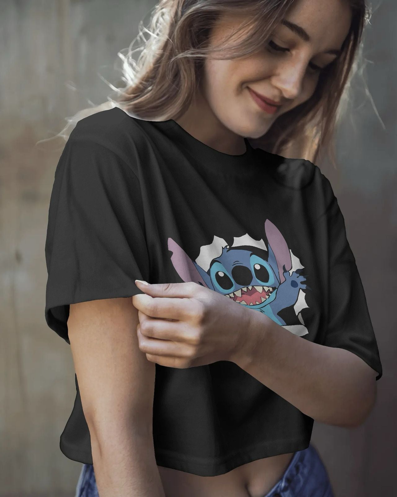 Stitch Cartoon Crop Top