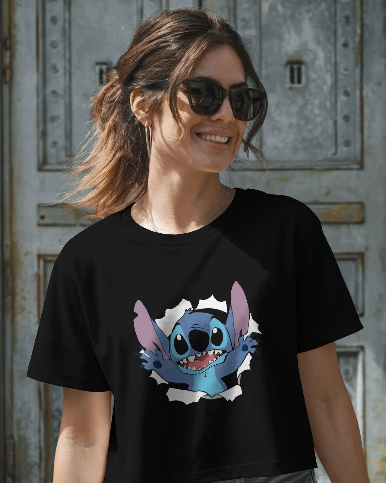Stitch Cartoon Crop Top