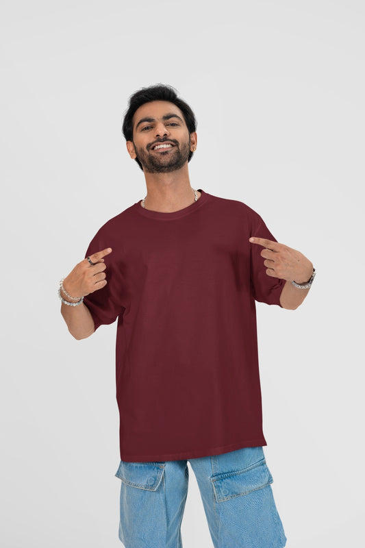 Oversized Red Plane T-shirt