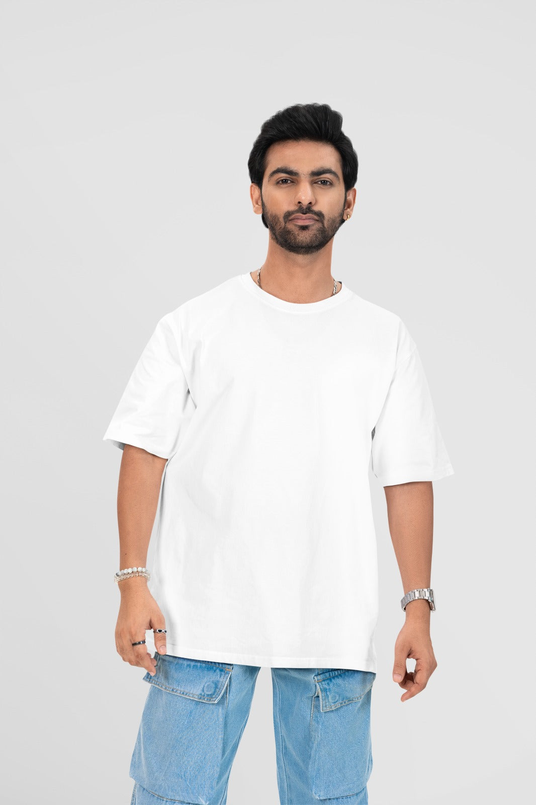 Oversized Plane White T-shirt