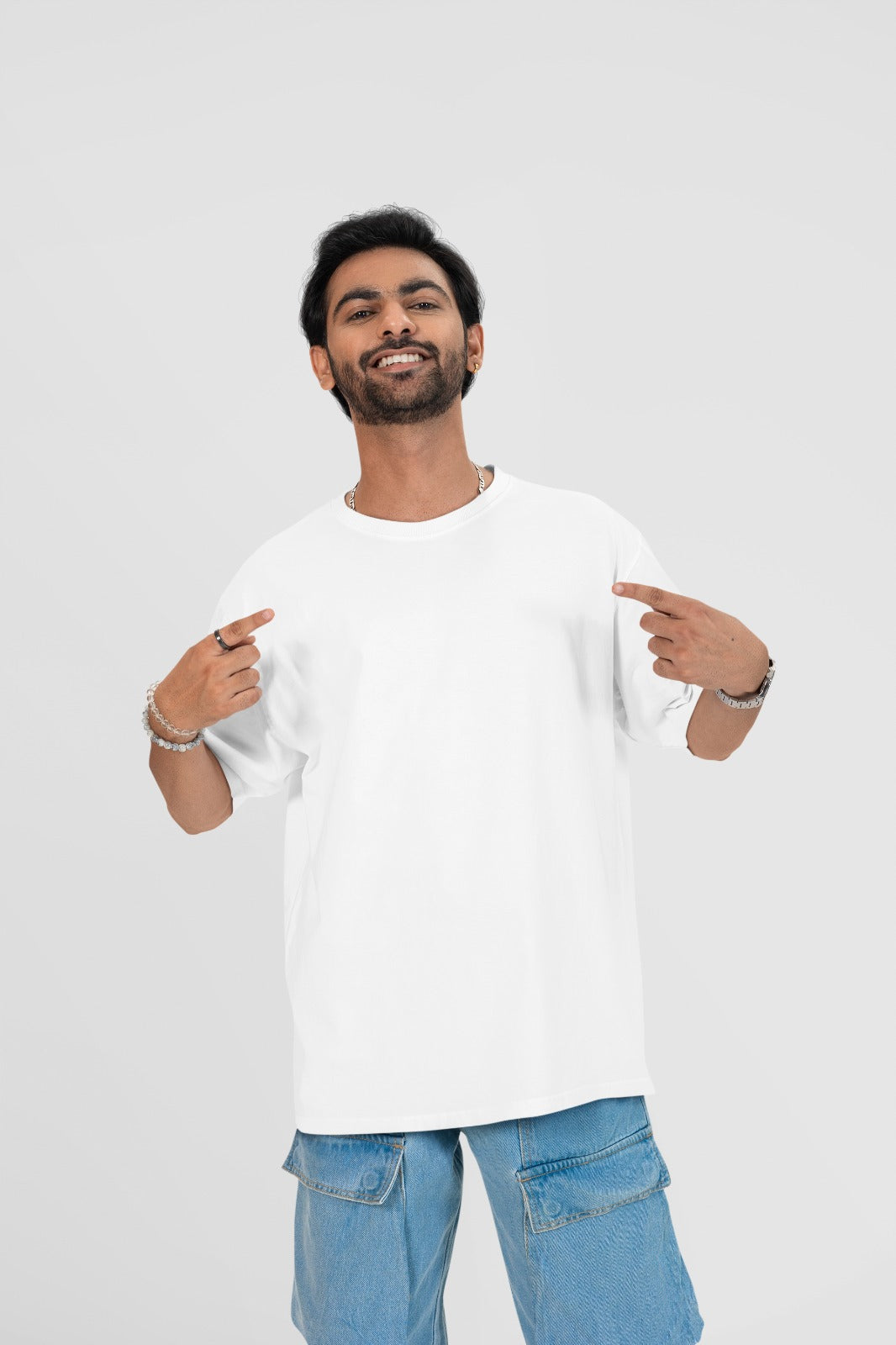 Oversized Plane White T-shirt