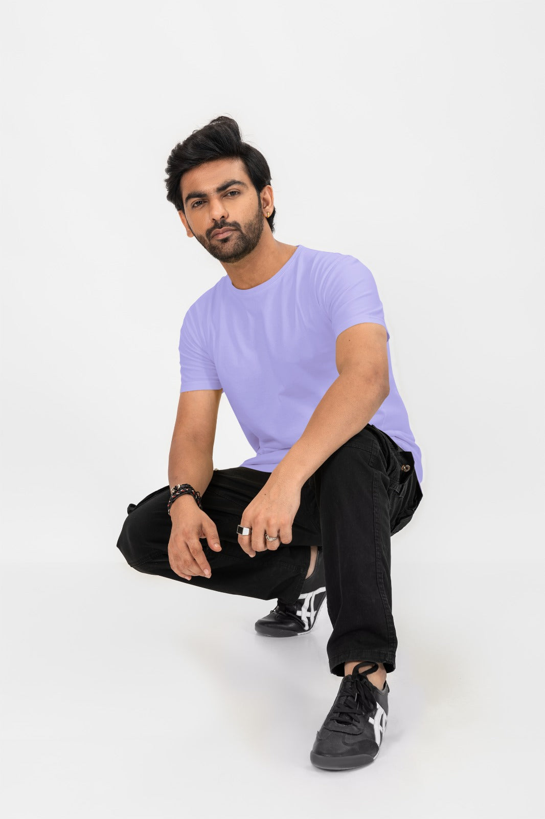 Oversized light purple T-shirt
