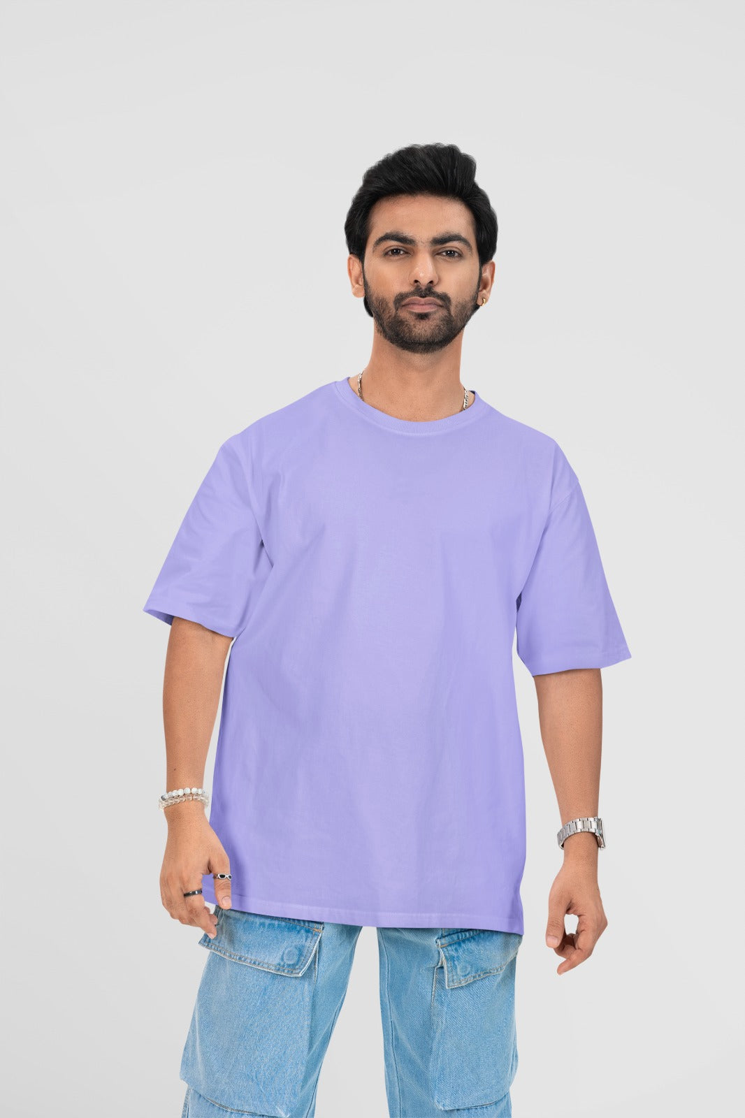 Oversized light purple T-shirt