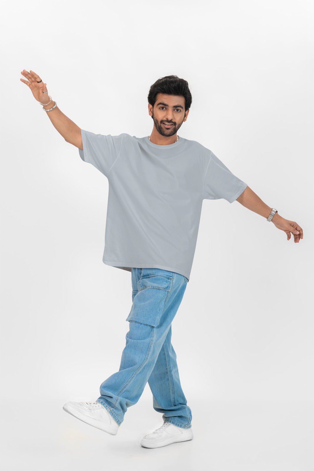 Oversized Light Grey T-shirt
