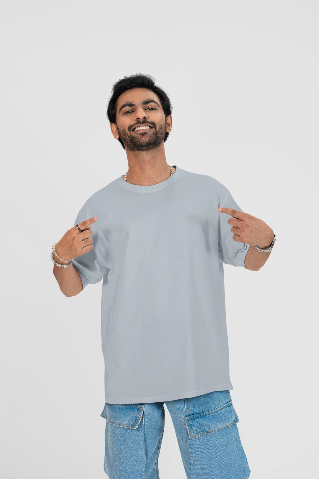 Oversized Light Grey T-shirt