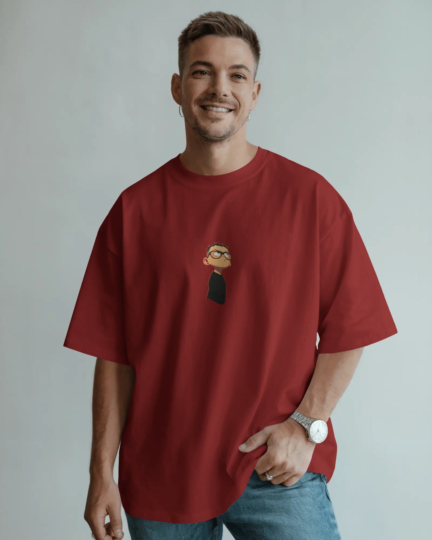 Oversized Cartoon Graphic T-Shirt – Unisex Streetwear Tee