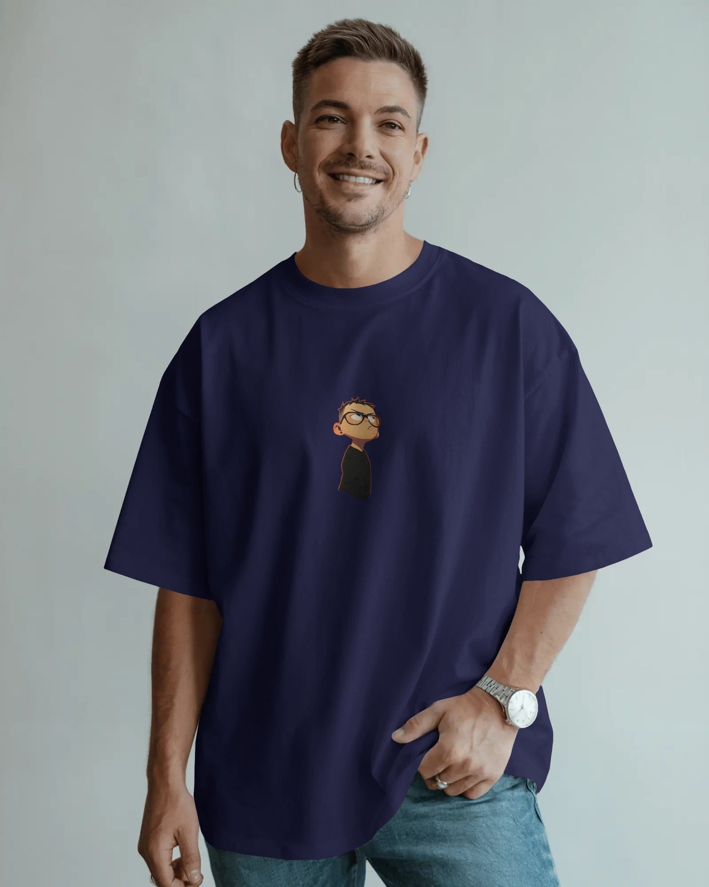 Oversized Cartoon Graphic T-Shirt – Unisex Streetwear Tee