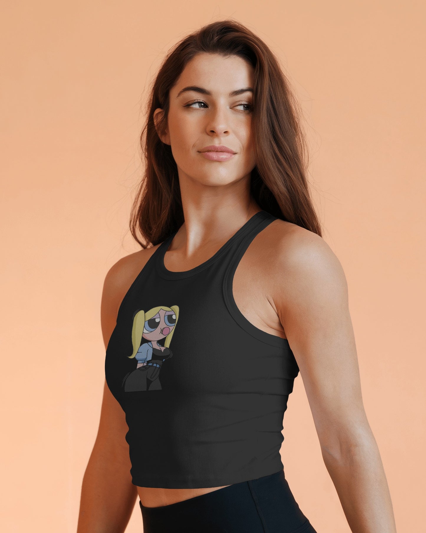 Chill Powerpuff Girl Crop Top – Cute Graphic Tank