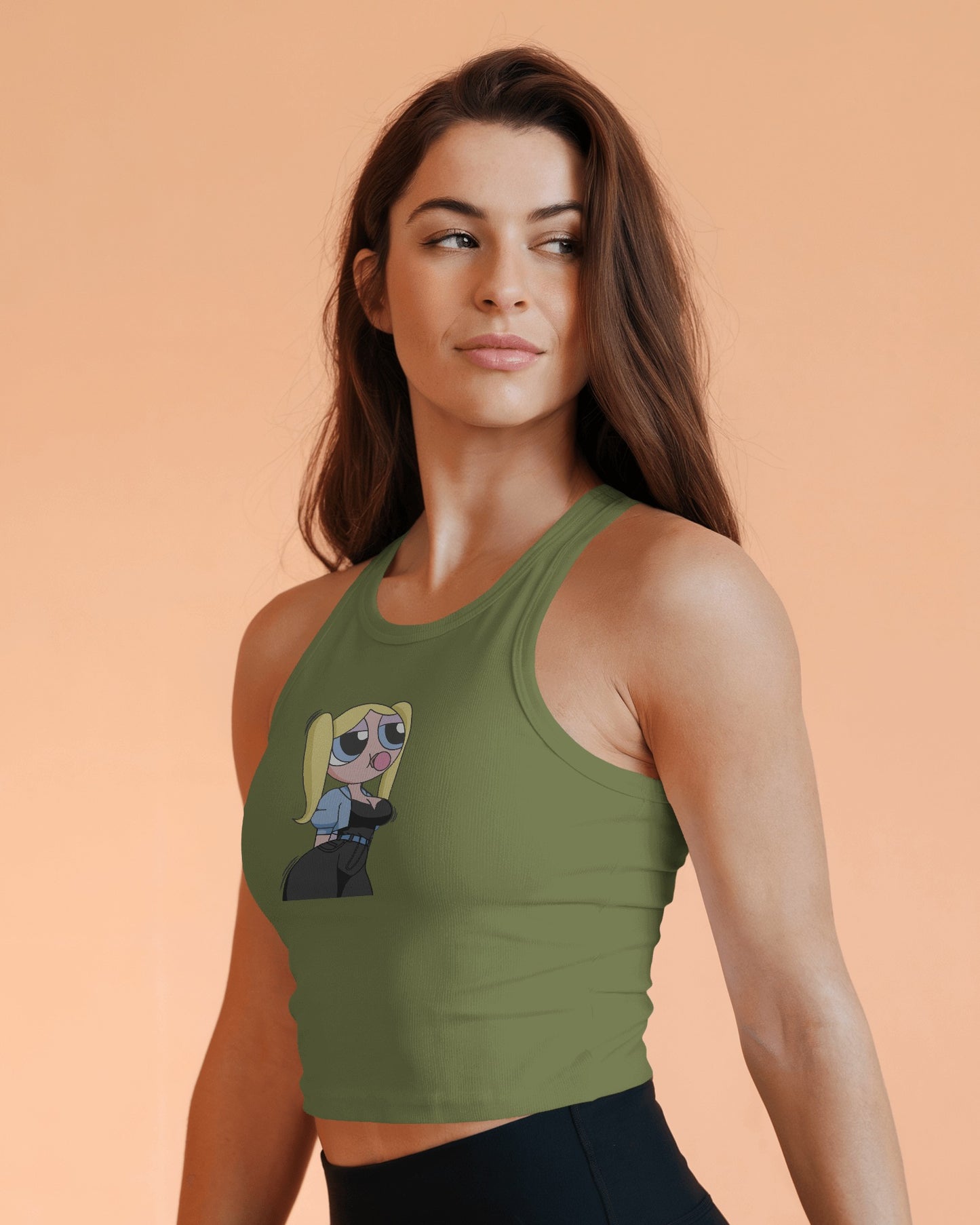 Chill Powerpuff Girl Crop Top – Cute Graphic Tank