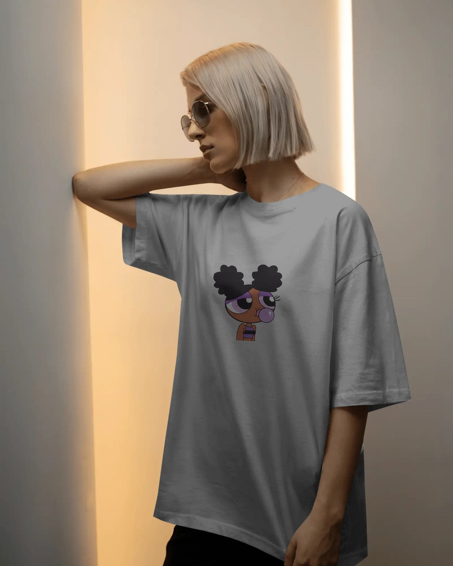 Oversized Crazy PowerPuff T-Shirt – Unisex Streetwear Graphic Tee