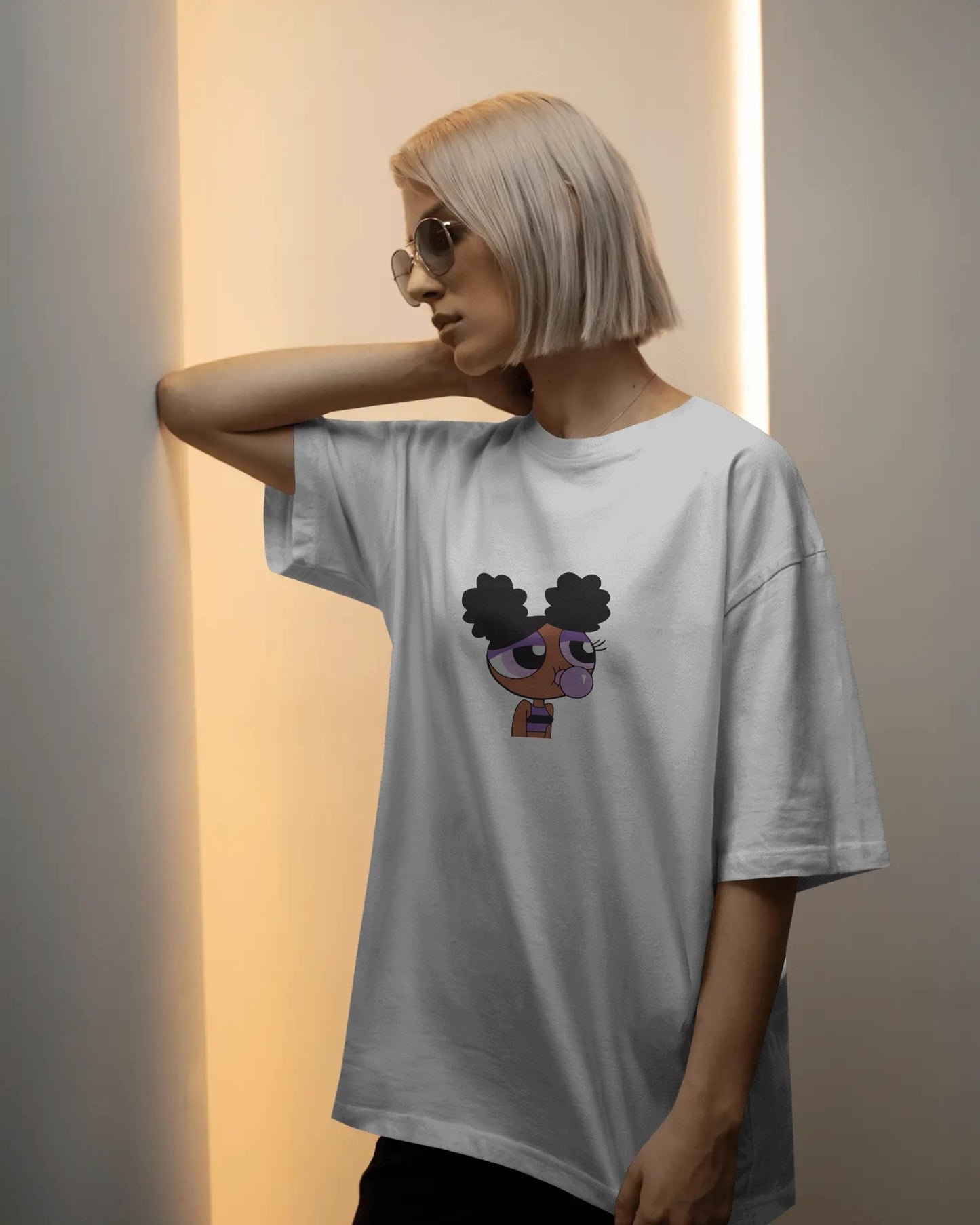 Oversized Crazy PowerPuff T-Shirt – Unisex Streetwear Graphic Tee