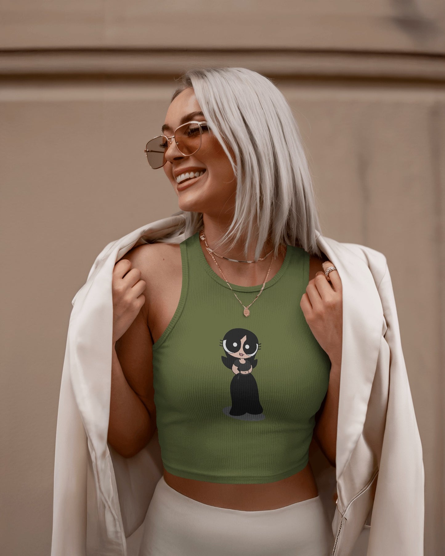 Cutie Powerpuff Girl– Cute Graphic Top Tank