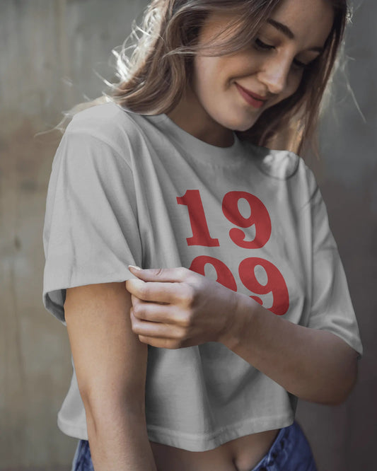 1999 Baby Crop Top for Women – Aesthetic Retro Graphic Tee