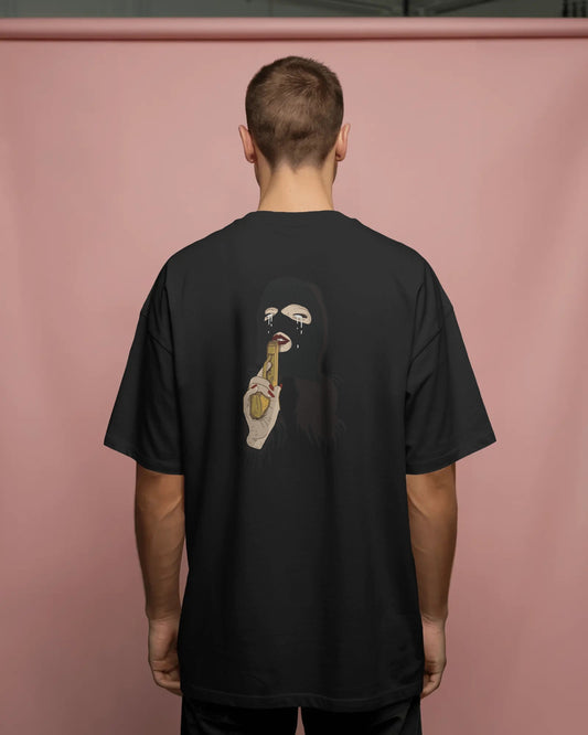 Killer Girl Oversized T-Shirt – Graphic Back Print Streetwear Tee | Bold Unisex Design