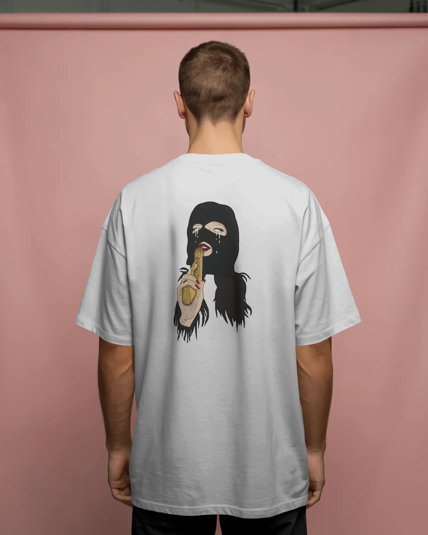 Killer Girl Oversized T-Shirt – Graphic Back Print Streetwear Tee | Bold Unisex Design