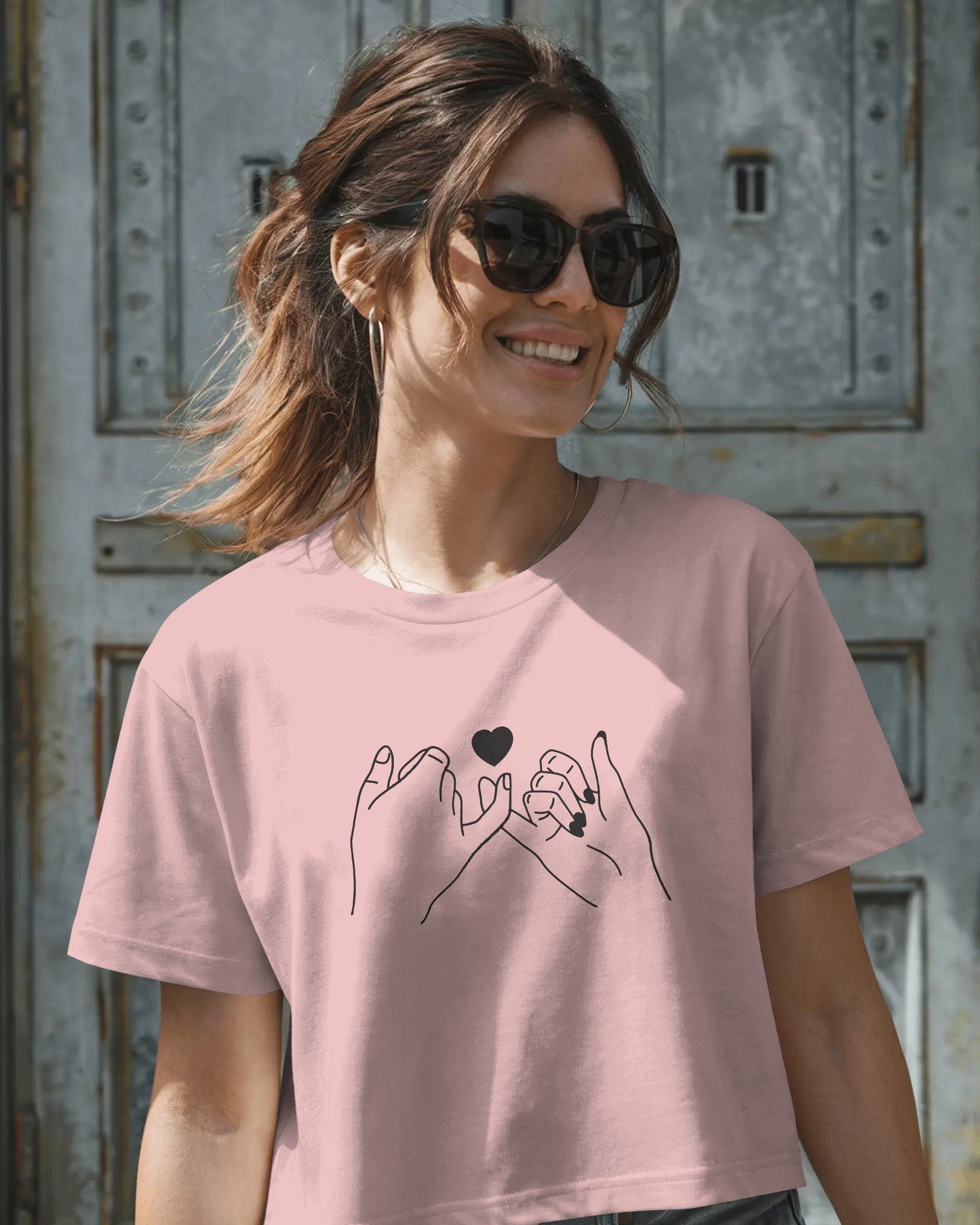 Finger Cross Crop Top
