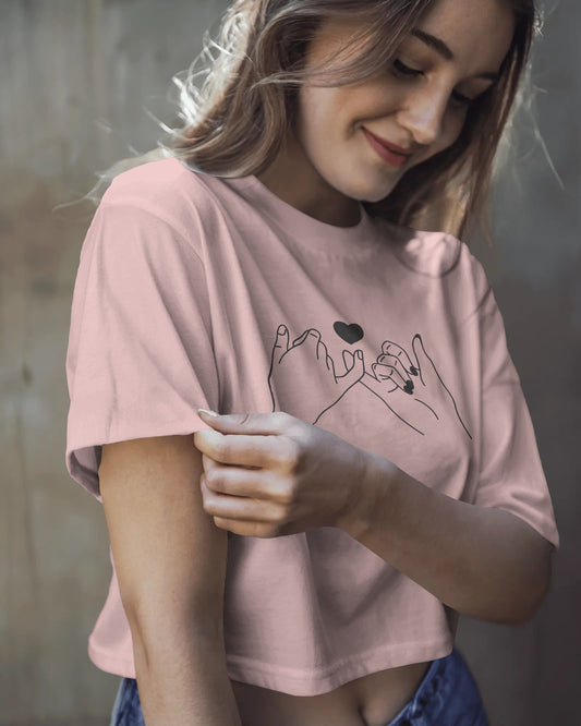 Finger Cross Crop Top