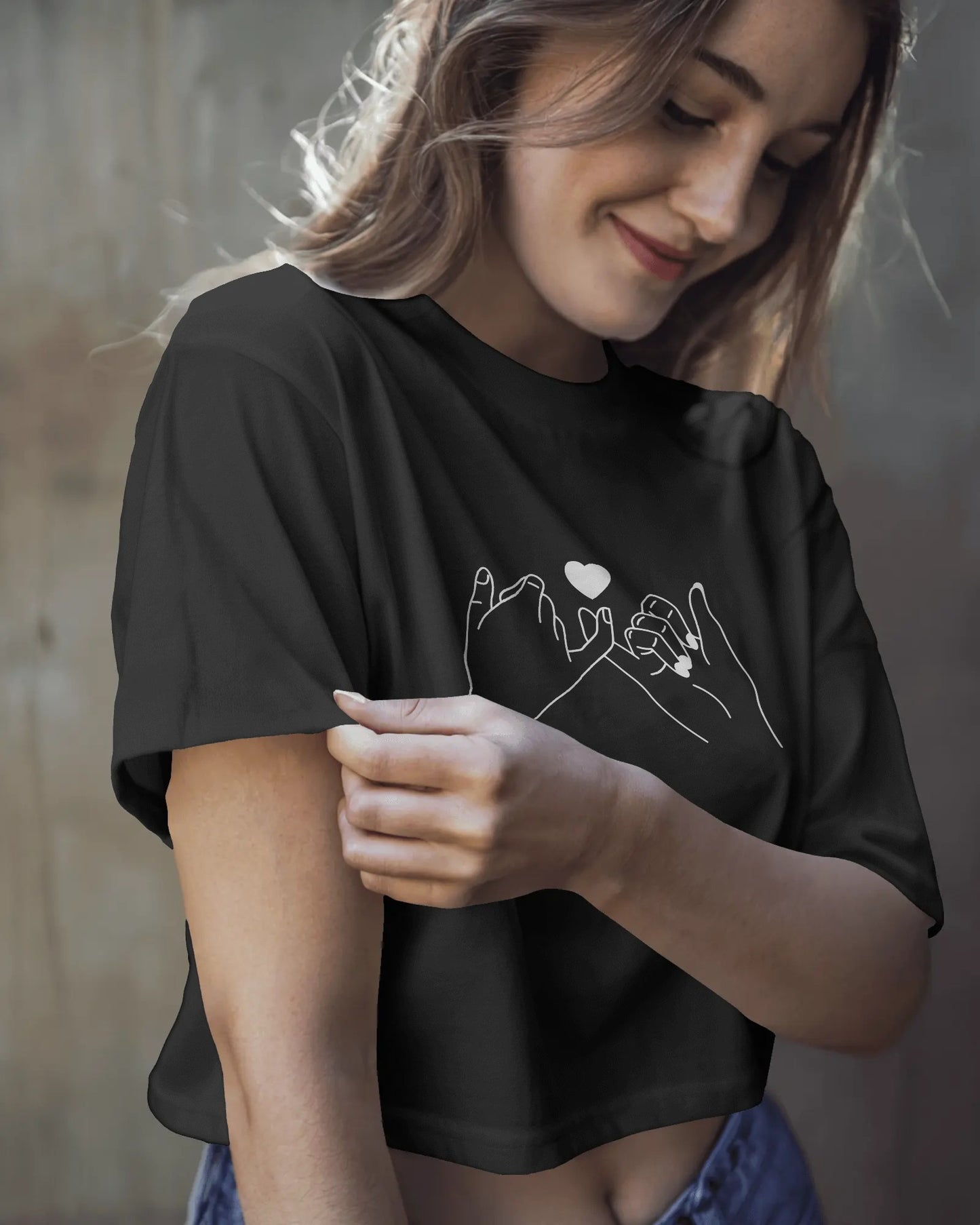 Finger Cross Crop Top
