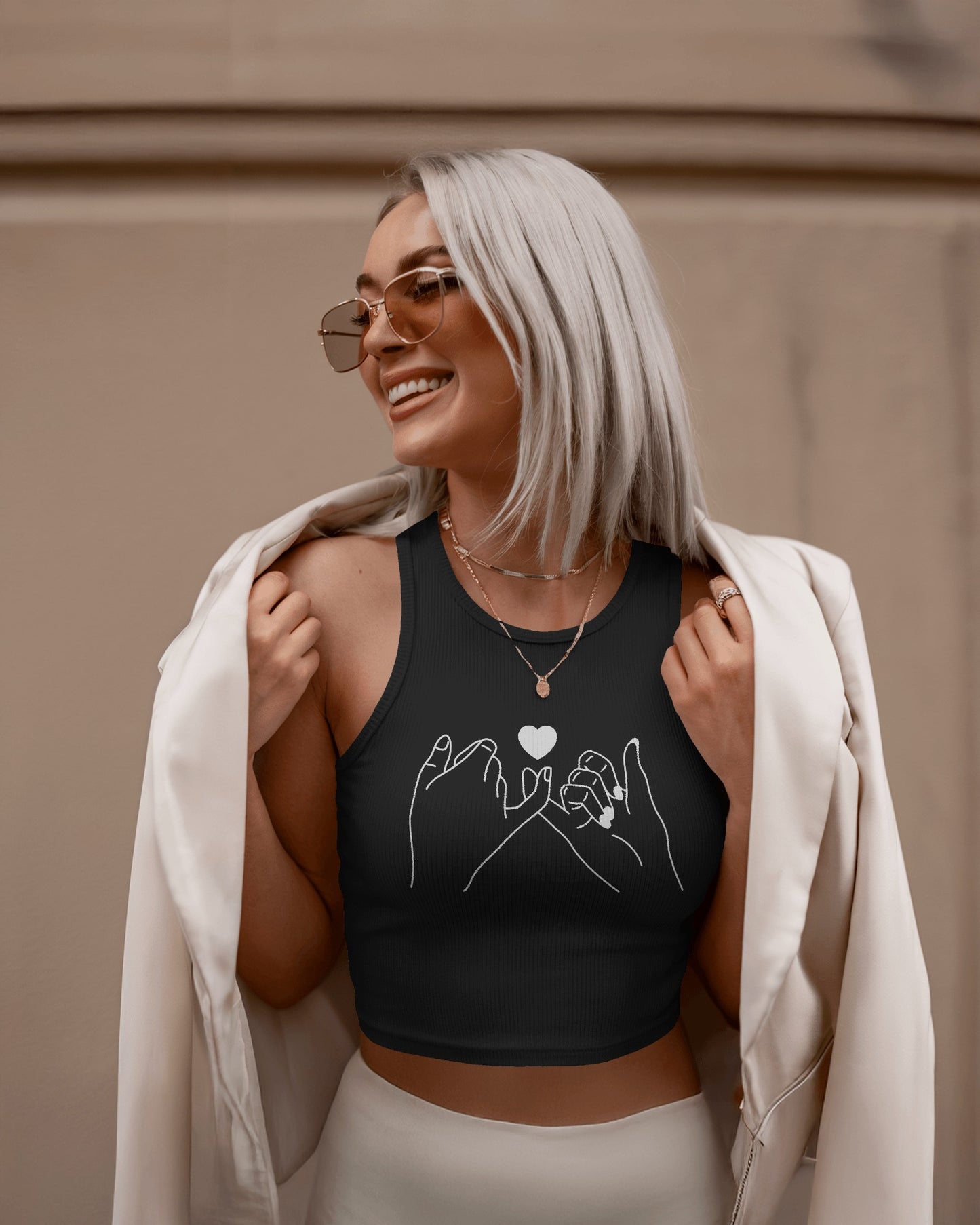 Finger Cross Tank Top