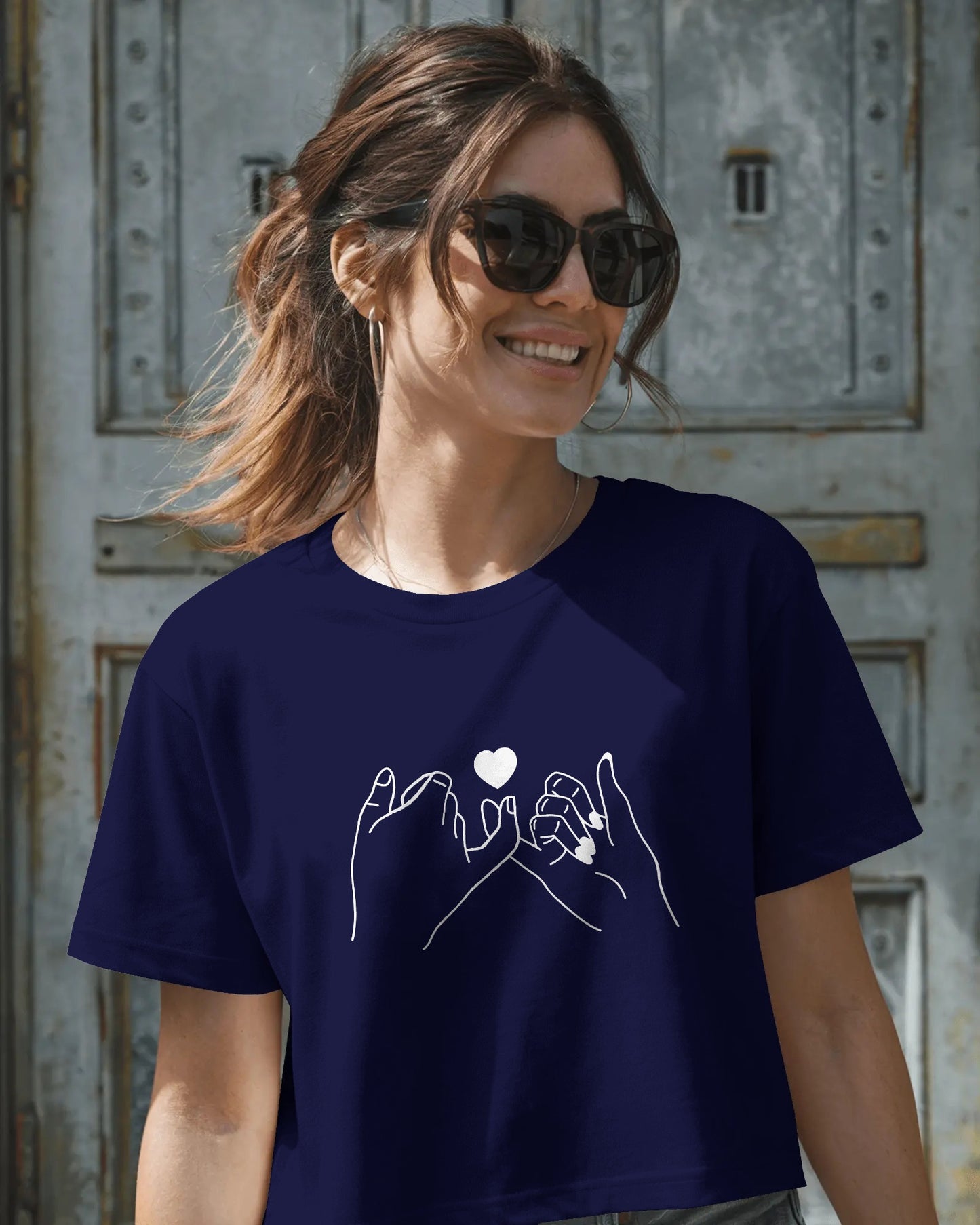 Finger Cross Crop Top