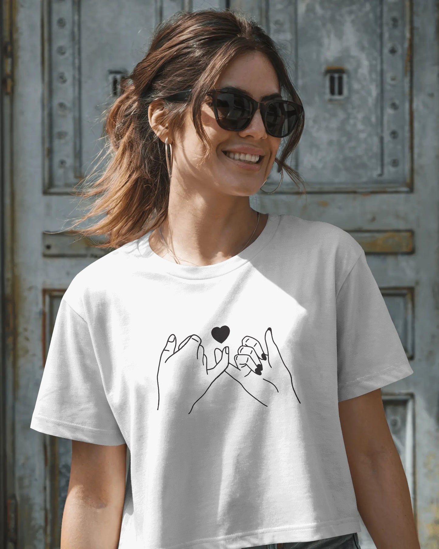 Finger Cross Crop Top