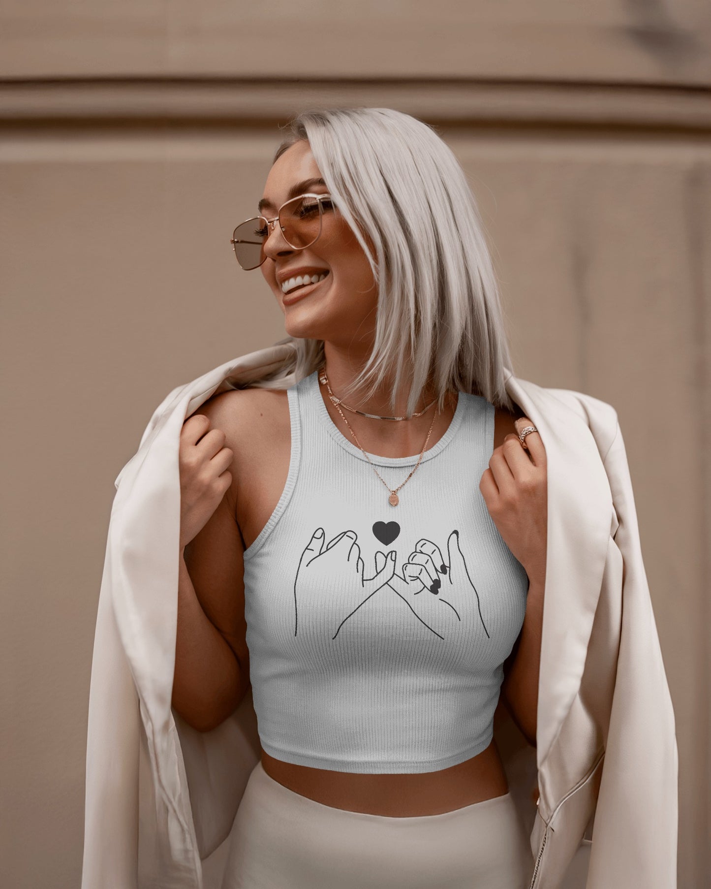 Finger Cross Tank Top