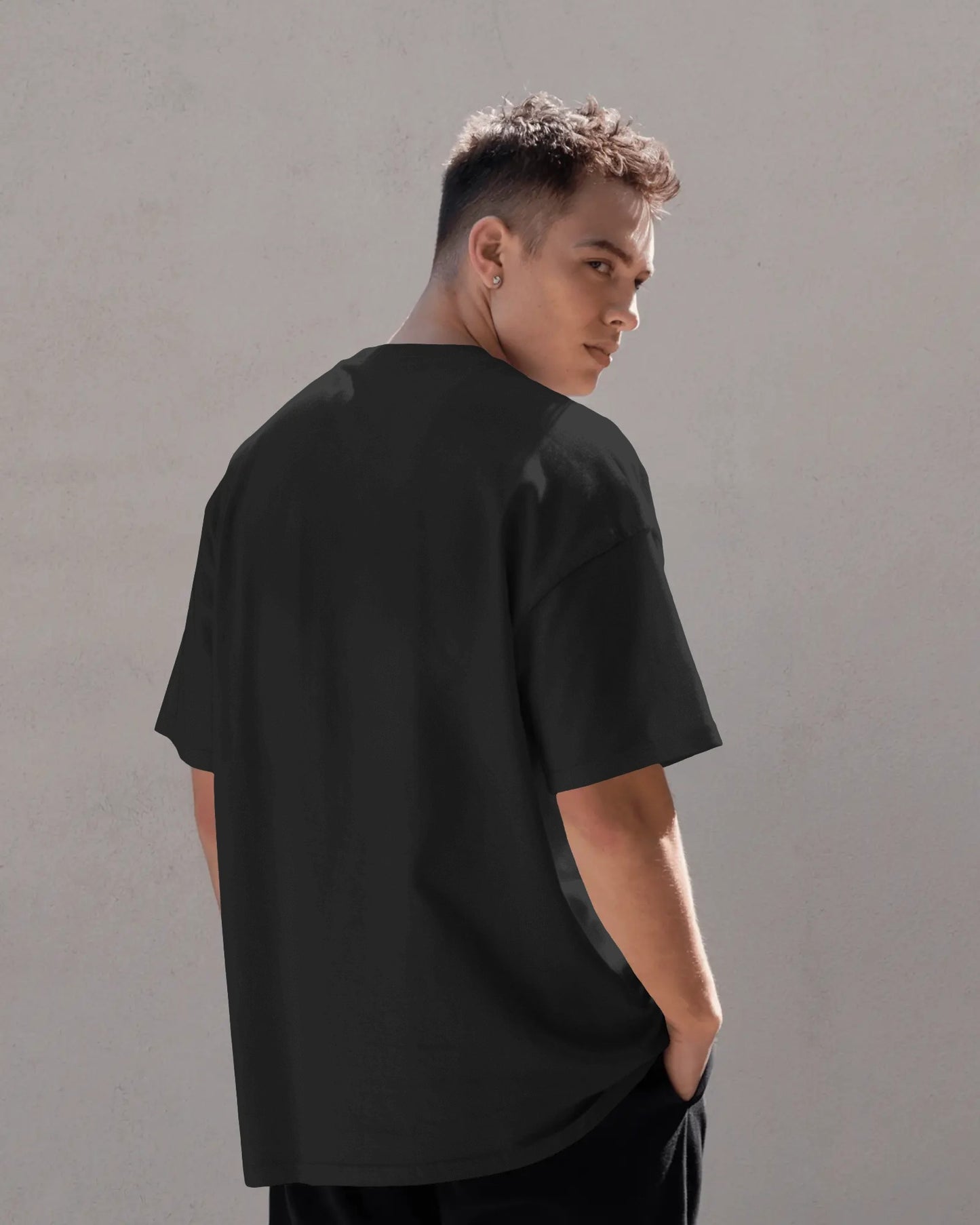 Thanku lord Oversized Black T-Shirt – सर्वस्य कर्ते धन्यवादः | Unisex Spiritual Streetwear Tee
