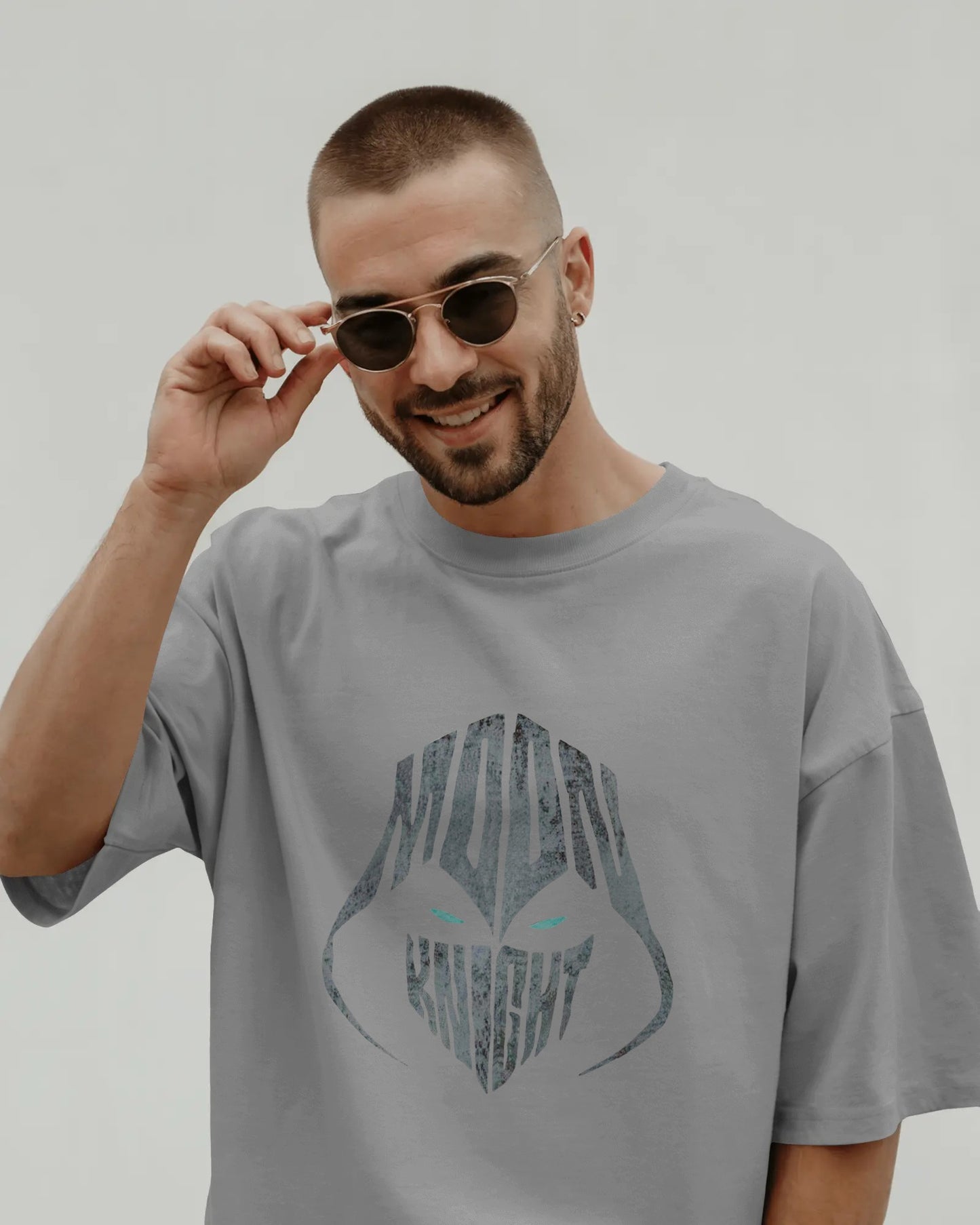 Oversized Moon Knight Graphic T-Shirt – Men’s Streetwear Superhero Tee