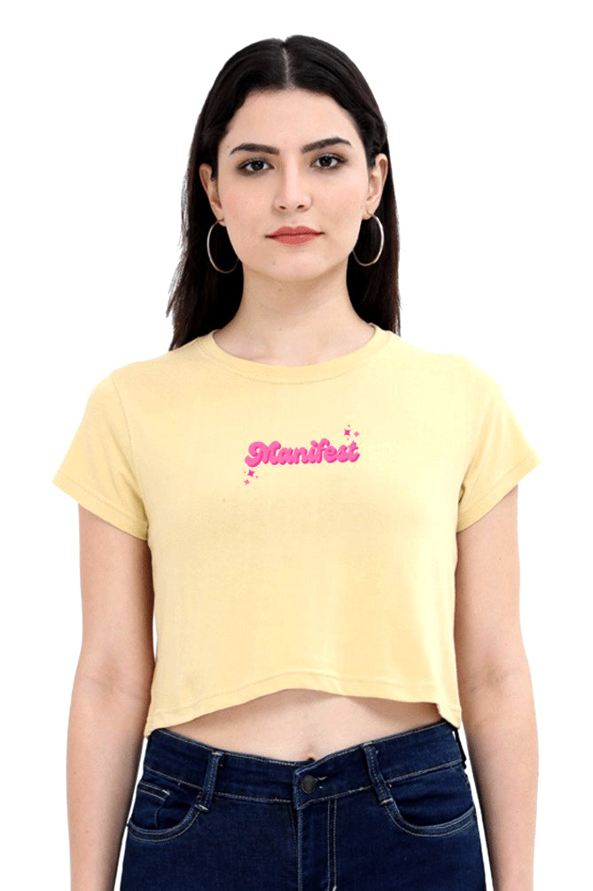 Manifest Women Crop Top T-shirt