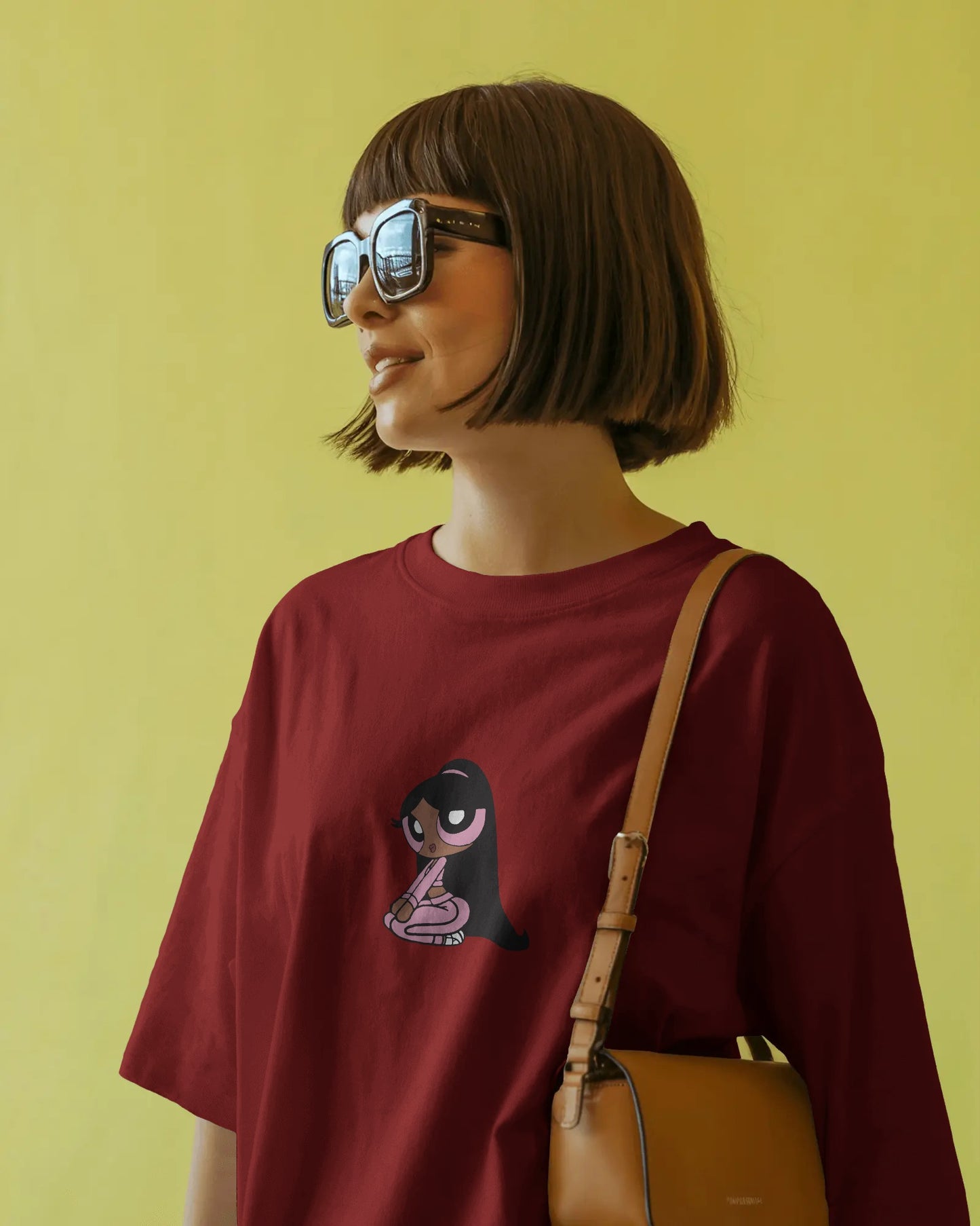 Oversized Baby T-Shirt – Pink PowerPuff Print | Unisex Streetwear