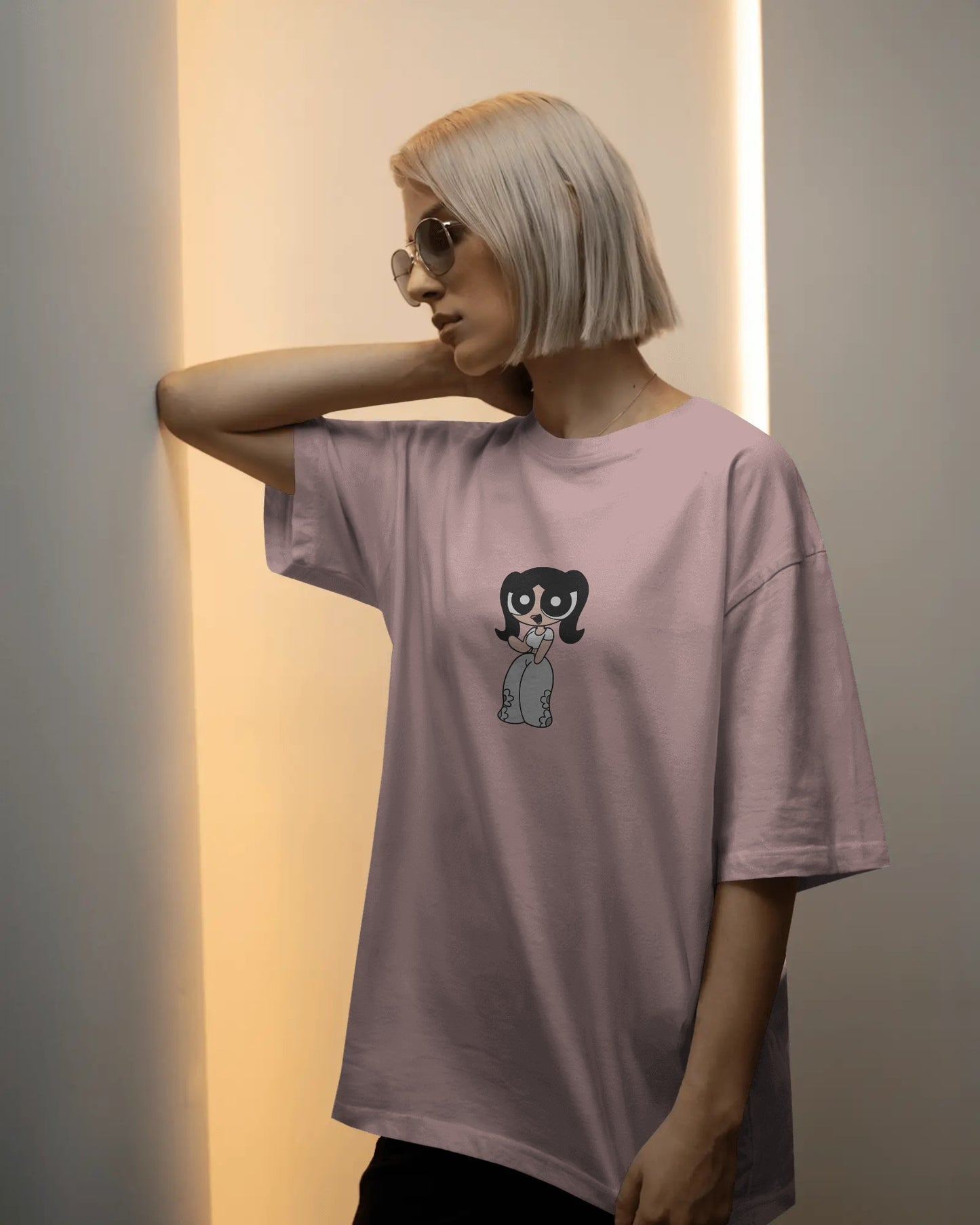 Oversized Graphic T-Shirt – Sweet Power Puff Print | Unisex Streetwear
