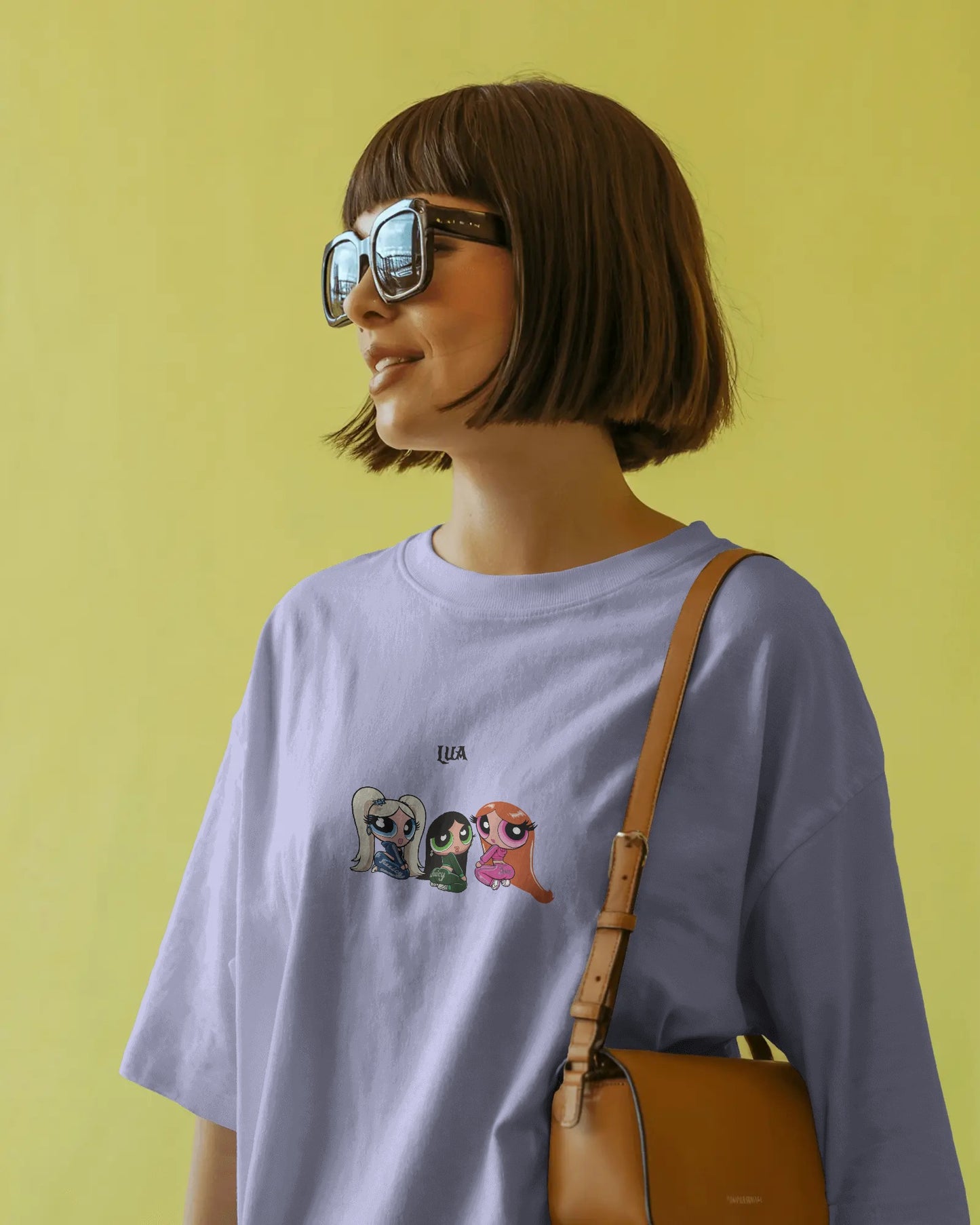 Oversized Baby T-Shirt – Trio Cartoon Graphic Print | Unisex Streetwear