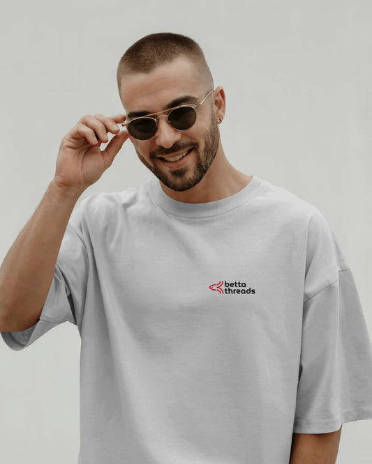 Vagabond Samurai Oversized White T-Shirt – Anime Back Print Unisex Streetwear Tee