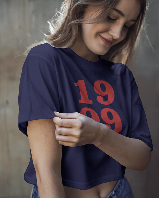 1999 Baby Crop Top for Women – Aesthetic Retro Graphic Tee