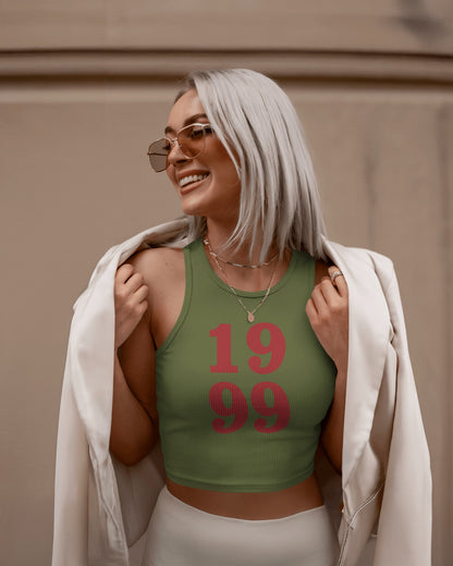 1999 High Neck Tank Top for Women – Y2K Aesthetic Tank