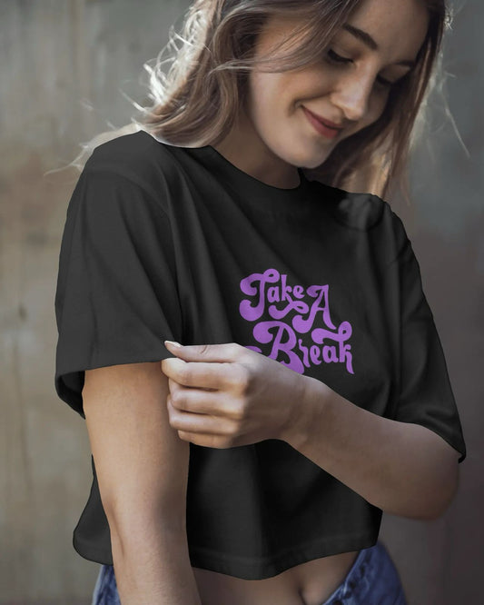 Take A Break Crop Top