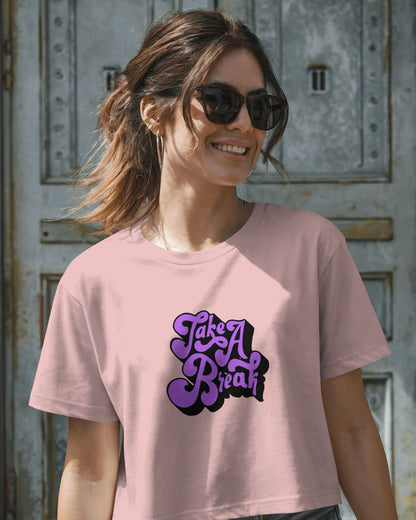 Take A Break Crop Top