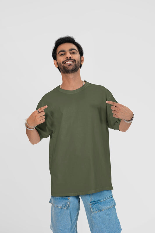 Oversized  olive green T-shirt