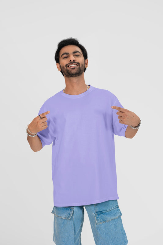 Oversized light purple T-shirt