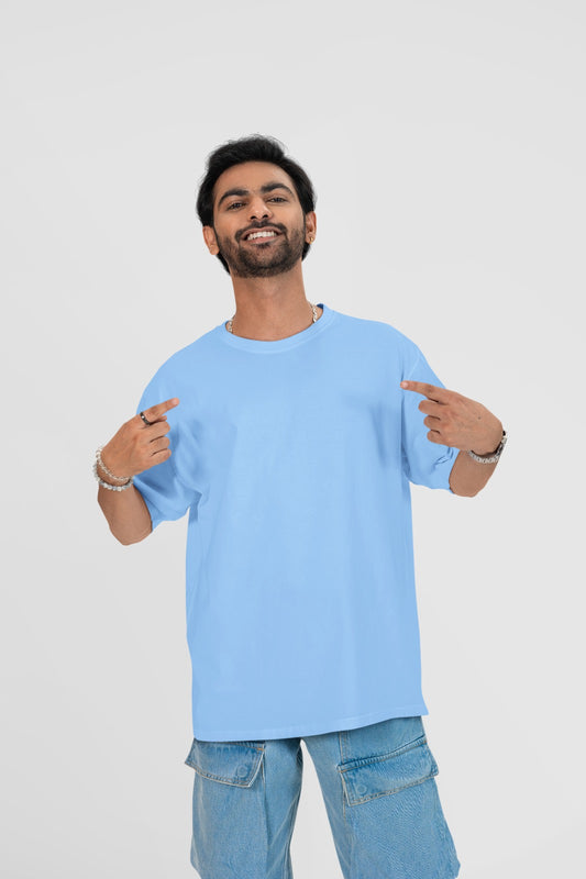 Oversized Sky Blue T-shirt