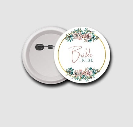 Bride Tribe Button Badges